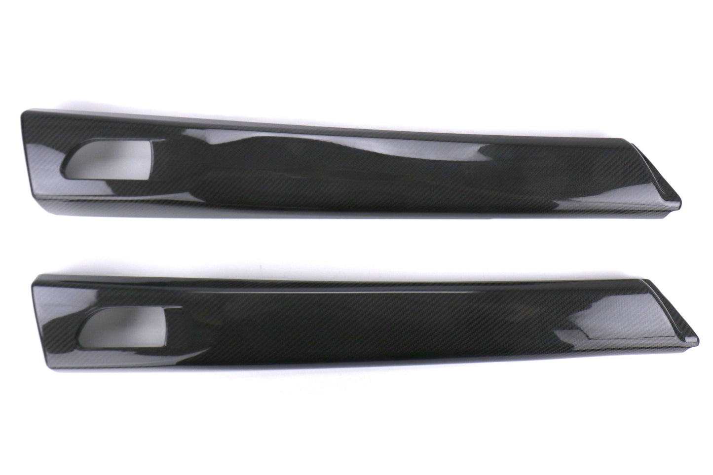 OLM LE Dry Carbon Fiber Rear Door Trim Upper Panels - 2015-2021 Subaru WRX / STI - Graveyard Performance