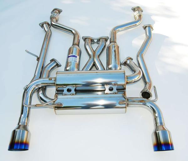 Invidia 09+ 370Z Gemini Single Layer Titanium Tip Cat-back Exhaust - Graveyard Performance