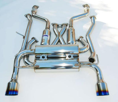 Invidia 09+ 370Z Gemini Single Layer Titanium Tip Cat-back Exhaust - Graveyard Performance