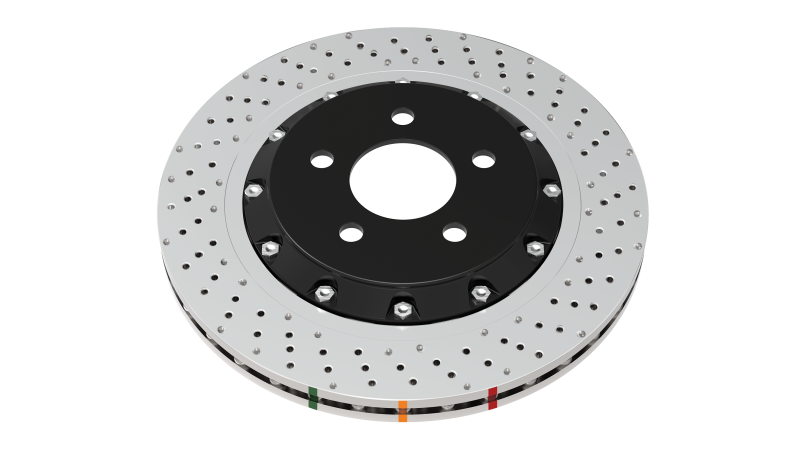 DBA 14-18 Audi RS7 Iron Rotors Front 5000 Series Drilled & Slotted Rotor w/Silver Hat - Graveyard Performance
