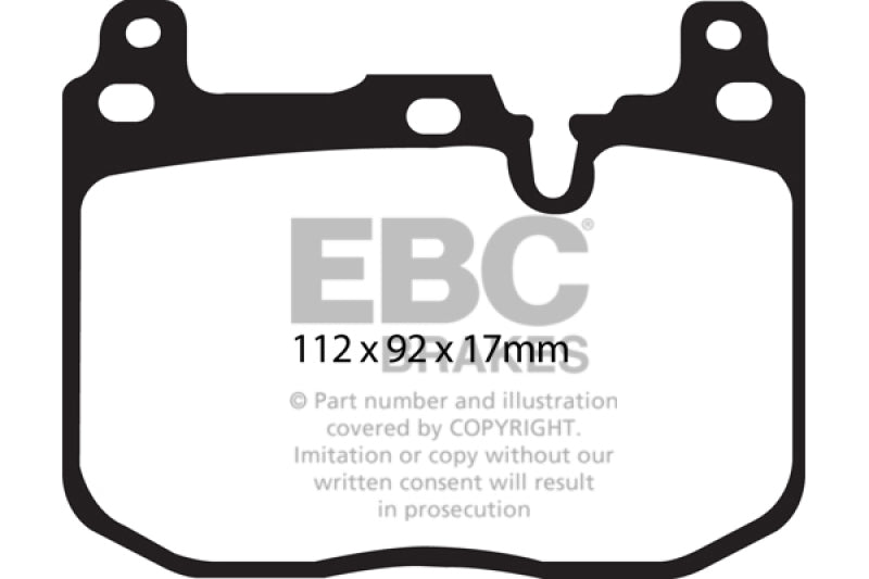 EBC 2017+ BMW M240 Coupe Bluestuff Front Brake Pads - Graveyard Performance