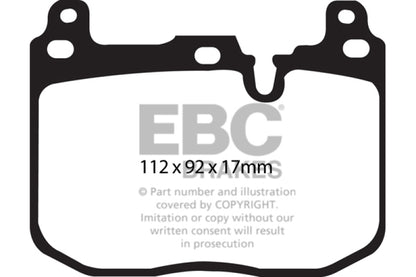 EBC 2017+ BMW M240 Coupe Bluestuff Front Brake Pads - Graveyard Performance