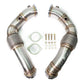 BMW F10 550i N63 Downpipes (2-Bolt Flange)