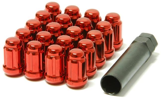 Wheel Mate Muteki Closed End Lug Nuts - Red 12x1.25 - Graveyard Performance