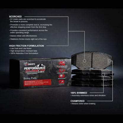 R1 04-26 Tesla Model X Rear Off-Road/Tow Brake Pads