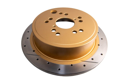 DBA 12+ Subaru/Scion BRZ/FR-S (AU Spec) 10 Lug Slot Rear Drilled & Slotted Street Series Rotors - Graveyard Performance