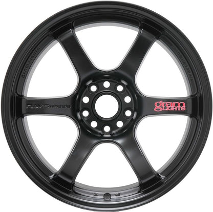 Gram Lights 57DR 17x9.0 +38 5x114.3 Semi Gloss Black Wheel - Graveyard Performance