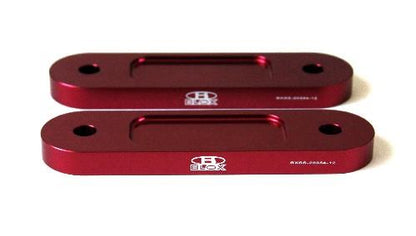 BLOX Honda S2000 Racing Front 12mm Thin Spacer Bump Steer Kit - Red (Lowered 1in and more) - Graveyard Performance