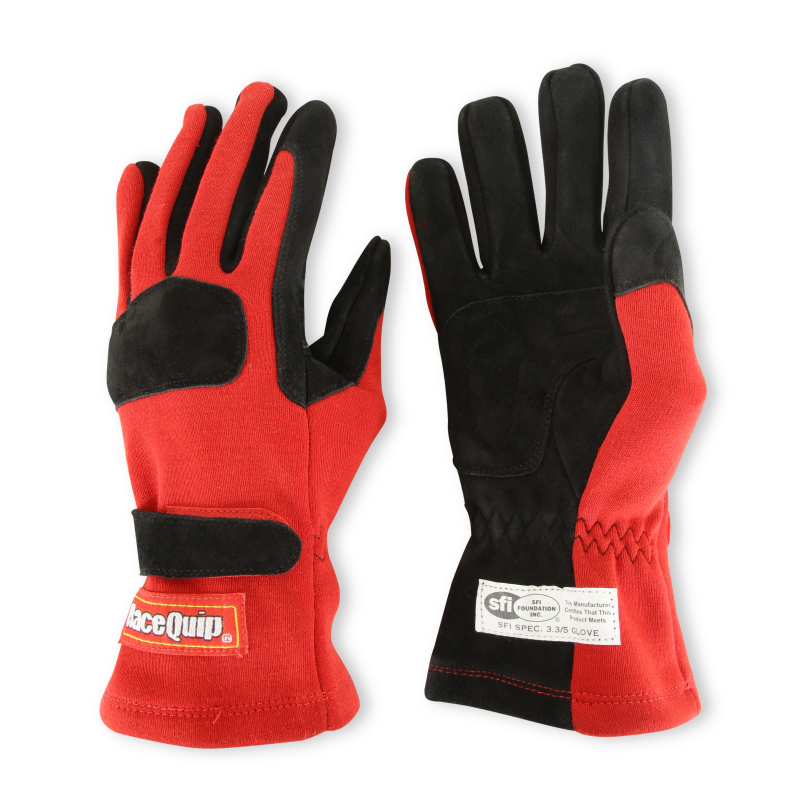 RaceQuip Red 2-Layer SFI-5 Glove - XL - Graveyard Performance