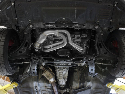 aFe 12-17 Toyota 86 / FRS / BRZ Twisted Steel 304 Stainless Steel Long Tube Header w/ Cat - Graveyard Performance