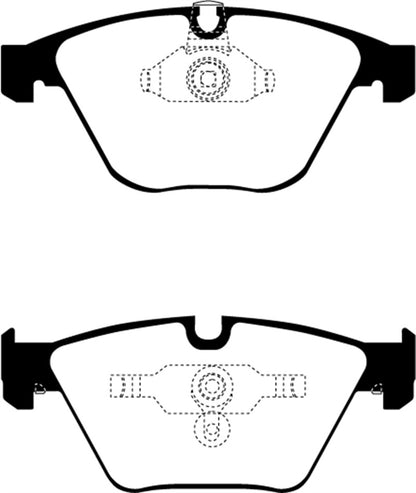 EBC 08-10 BMW M3 4.0 (E90) Redstuff Front Brake Pads - Graveyard Performance