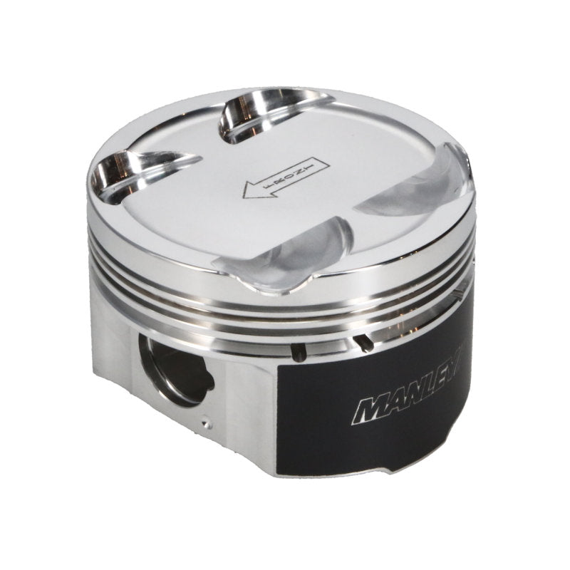 Manley 93-98 Toyota Supra Turbo (2JZGTE) 86.5mm +.5mm Oversized Bore 8.5:1 Dish Piston Set with Ring - Graveyard Performance