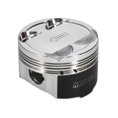 Manley 93-98 Toyota Supra Turbo (2JZGTE) 86.5mm +.5mm Oversized Bore 8.5:1 Dish Piston Set with Ring - Graveyard Performance