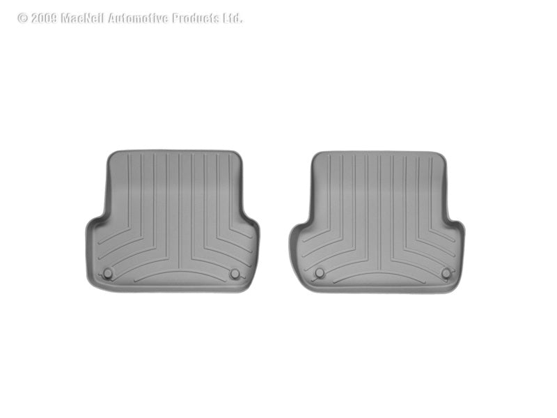 WeatherTech 02-08 Audi A4/S4/RS4 Rear FloorLiner - Grey - Graveyard Performance