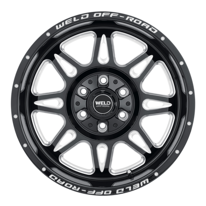 Weld Cheyenne W132 Series 22x10 / 6x139.7 BP / 4.75 BS / 106.1 - Gloss BLK MIL - Graveyard Performance