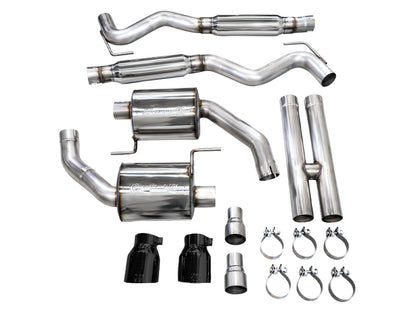 AWE 2024 Ford Mustang GT Fastback S650 RWD Touring Catback Exhaust w/ Dual Diamond Black Tips - Graveyard Performance