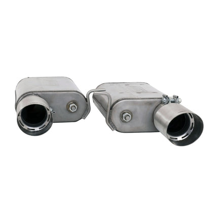BBK 2015-16 Mustang GT Varitune Complete Cat Back Exhaust System (Includes Resonator Delete X-Pipe) - Graveyard Performance