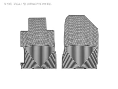 WeatherTech 06-11 Honda Civic Coupe / Si Coupe Front Rubber Mats - Grey - Graveyard Performance