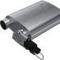 QTP 2.5in Weld-On 304SS Screamer Muffler w/Bolt-On QTEC Electric Cutout