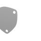 QTP 3in Bolt-On QTEC 3 Bolt Cover Plate