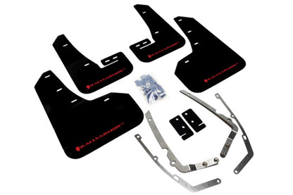 Rally Armor 15-21 MKVII VW Golf/GTI Black UR Mud Flap w/Red Logo - Graveyard Performance