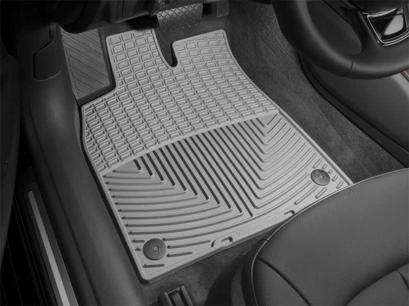 WeatherTech 12+ Audi A6/S6 Front Rubber Mats - Grey - Graveyard Performance