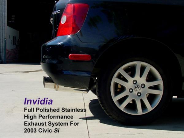 Invidia 02+ Honda Civic Si 3 Door (101mm tip) Cat- Back Exhaust - Graveyard Performance