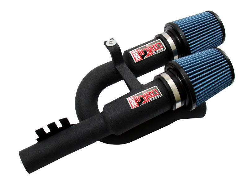 Injen 07-09 335i E92 / 08-09 135i E82 3.0L L6 Twin intake Wrinkle Black Short Ram Intake - Graveyard Performance