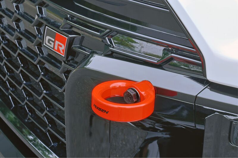 PERRIN 23-26 Toyota GR Corolla Front Tow Hook - Red - Graveyard Performance