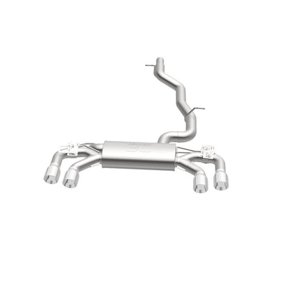 MagnaFlow Sys C/B 2015-2017 Volkswagen Golf R 3in Polished SS Quad Tip Split Rear Exit - Graveyard Performance