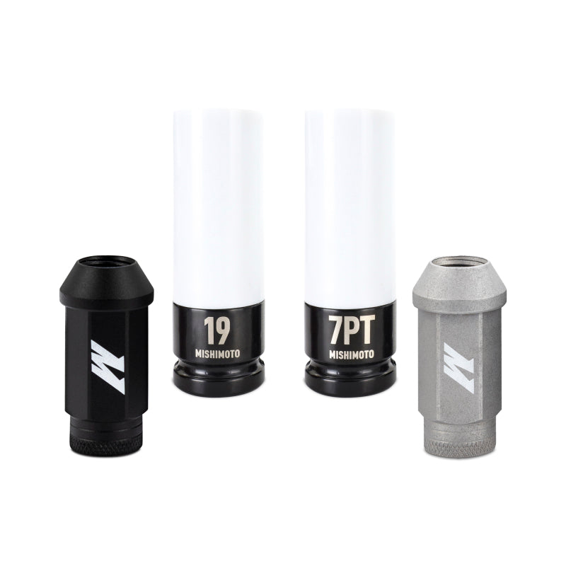 Mishimoto Steel Locking Lug Nuts M14x1.5 24pc Set Black - Graveyard Performance