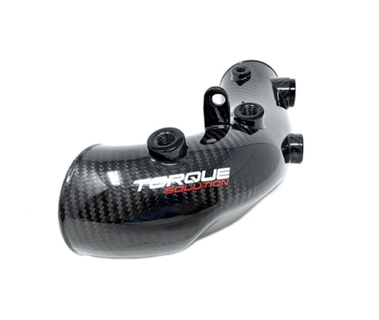 Torque Solution  02-07 Subaru WRX/04-21 STI HD Hard Turbo Inlet Carbon Fiber - OEM / 3in Inlet - Graveyard Performance