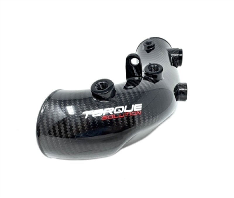 Torque Solution 02-07 Subaru WRX/04-21 STI HD Hard Turbo Inlet - Carbon Fiber - OEM / 2.4in Inlet - Graveyard Performance