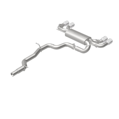 MagnaFlow Sys C/B 2015-2017 Volkswagen Golf R 3in Polished SS Quad Tip Split Rear Exit - Graveyard Performance