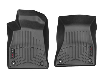 WeatherTech 2017+ Audi A4 Sedan Front FloorLiners - Black - Graveyard Performance