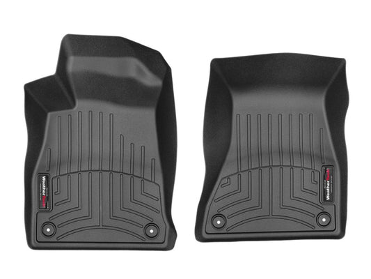 WeatherTech 2017+ Audi A4 Sedan Front FloorLiners - Black - Graveyard Performance