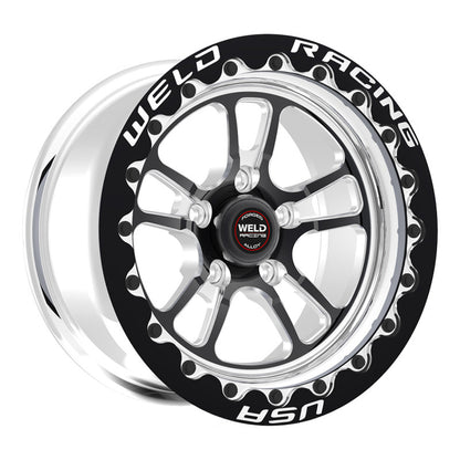 Weld S70 RT-S 17x11in / 5x115 BP / 5.8in. BS - Black Center - Polished Shell Wheel - Graveyard Performance