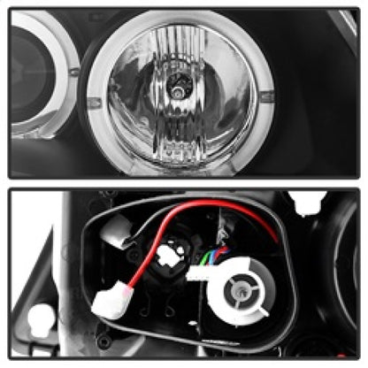 Spyder BMW E90 3-Series 06-08 Projector LED Halo Amber Reflector Rplc Bulb Blk PRO-YD-BMWE9005-AM-BK