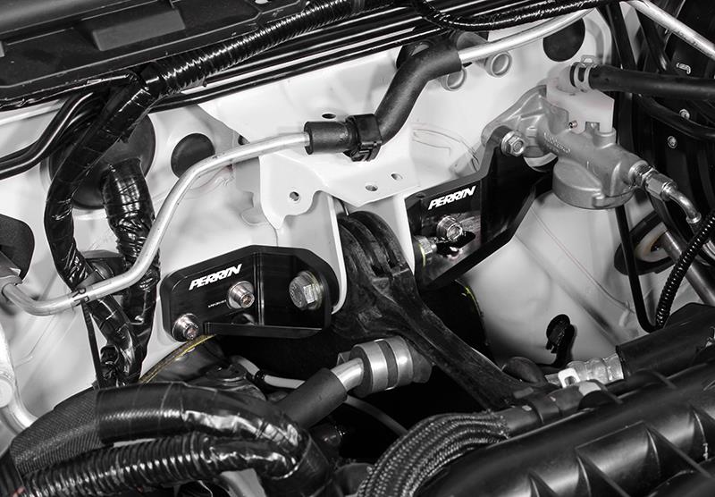 PERRIN 15-21 Subaru Impreza/WRX/STI Pitch Stop Mount & Firewall Brace - Black - Graveyard Performance