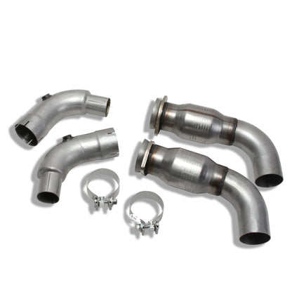 BBK 15-20 Ford Mustang GT 3in Short Mid Pipe Kit w/Cats (Use LT Header 1633/16330/1856/18560) - Graveyard Performance