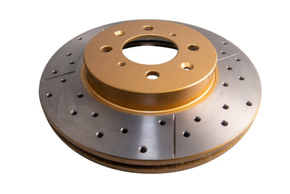 DBA 90-01 Integra/93-05 Civic Front Drill & Slot Street Series Rotor (4 Lug Only) - Graveyard Performance