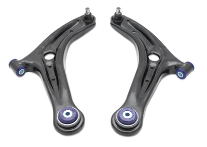 SuperPro 14-19 Ford Fiesta ST Front Lower Control Arm Set w/ Preinstalled SuperPro Bushings - Graveyard Performance