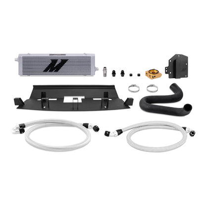Mishimoto 18+ Ford Mustang GT RHD Oil Cooler Kit Silver Thermostatic - Graveyard Performance