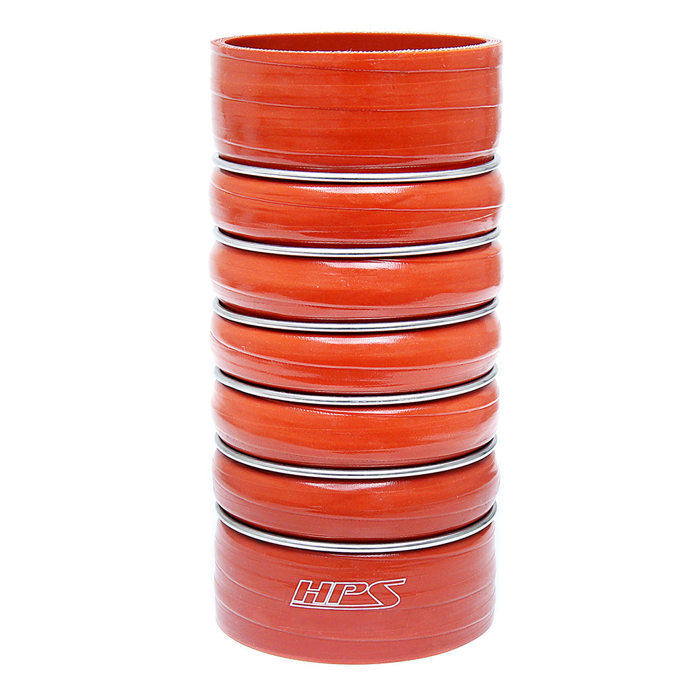 HPS 3 inch ID 12 inch Long Ultra High Temp 4-ply Aramid Reinforced Silicone CAC Coupler Hose Hot Side 76mm ID x 315mm Length
