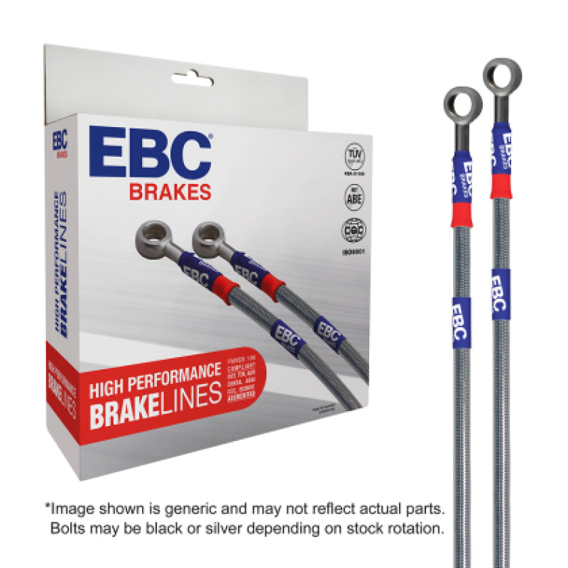 EBC 06-09 Audi RS4 4.2L (w/Cast Iron Rotors) Stainless Steel Brake Line Kit - Graveyard Performance