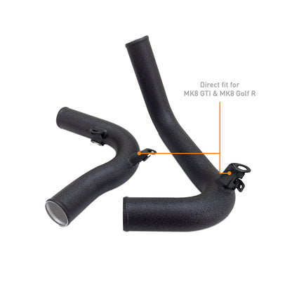 Mishimoto 22+ Volkswagen GTI MK8 (MQB) Intercooler Pipe Kit Black - Graveyard Performance