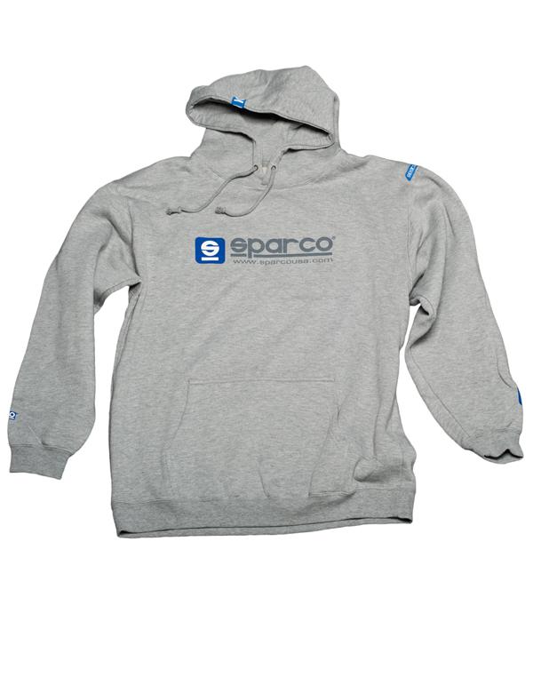 Sparco Sweatshirt Hooded charcoal Grey Lrg - Graveyard Performance