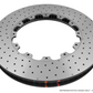 DBA 5000 Series Drilled and Dimpled Rear Replacement Rotor 09-16 Nissan R35 GTR with Alcon Brake Kit