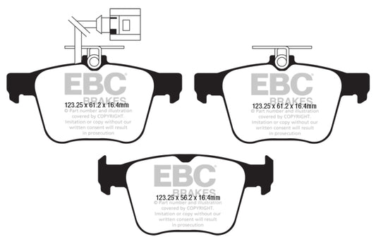 EBC 2018+ Audi TT RS Quattro 2.5L Turbo Bluestuff Rear Brake Pads - Graveyard Performance