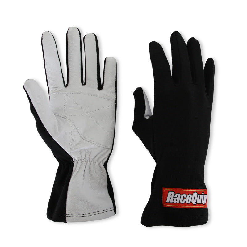 RaceQuip Black Basic Race Glove - Large - Graveyard Performance